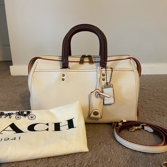 Coach Handbags - Coach Rogue Satchel in Chalk